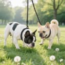 Double Dog Leash Coupler for Two Dogs — 1/3" Lightweight Dual Leash Extension for Small and Medium Dogs