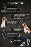 Dog Sling Carrier for Small Dogs 5-18lb