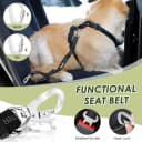 Dog Seat Belt and Harness for Car — 2 in 1 Seatbelt Buckle