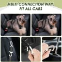 Dog Seat Belt and Harness for Car — 2 in 1 Seatbelt Buckle