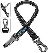 Dog Seat Belt 3-in-1 Car Harness for Dogs Adjustable Safety Seatbelt for Car Nylon Reflective Bungee Fabric Dog — collection imagery