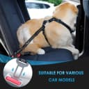 Dog Seat Belt for Car — 2 Pack Dog Car Harness Seatbelt with Bungee