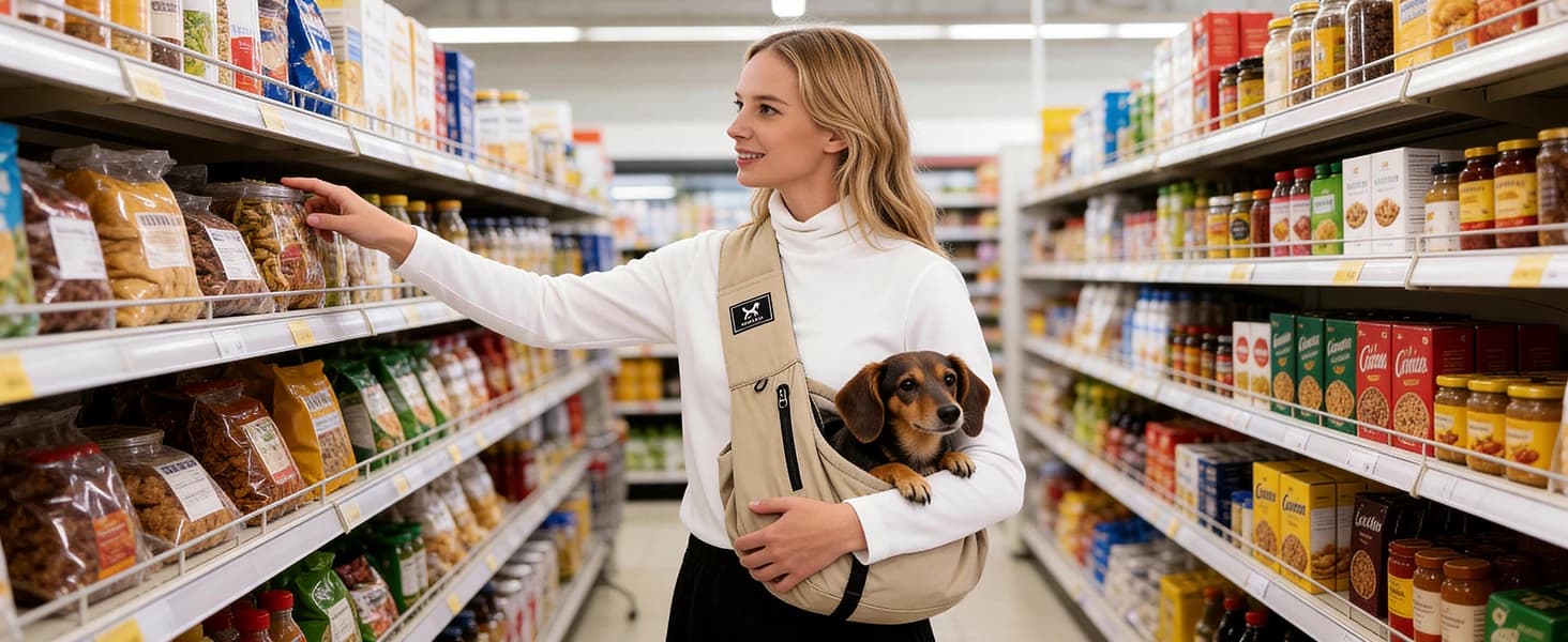 Dog Sling Carrier for Small Dogs and Cats 5-20 lbs — collection imagery