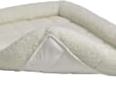 QuietTime Dog Bed - White Fleece Bolster — Ultra-Soft and Machine Washable