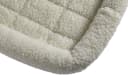 QuietTime Dog Bed - White Fleece Bolster — Ultra-Soft and Machine Washable