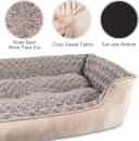 Rectangle Dog Bed for Large Medium Small Dogs - Washable Orthopedic Sofa Bed