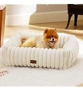 360°Oval Bolster Orthopedic Dog Beds Large Sized Dog — 35" Grey — collection imagery