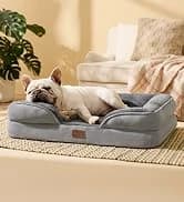 360°Oval Bolster Orthopedic Dog Beds Large Sized Dog — 35" Grey — collection imagery
