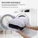 Washable Dog Bed Medium Size Dog Crate Bed Plush Pet Mat — 35"x23" Gray