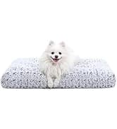 Washable Dog Bed Medium Size Dog Crate Bed Plush Pet Mat — 35"x23" Gray — collection imagery