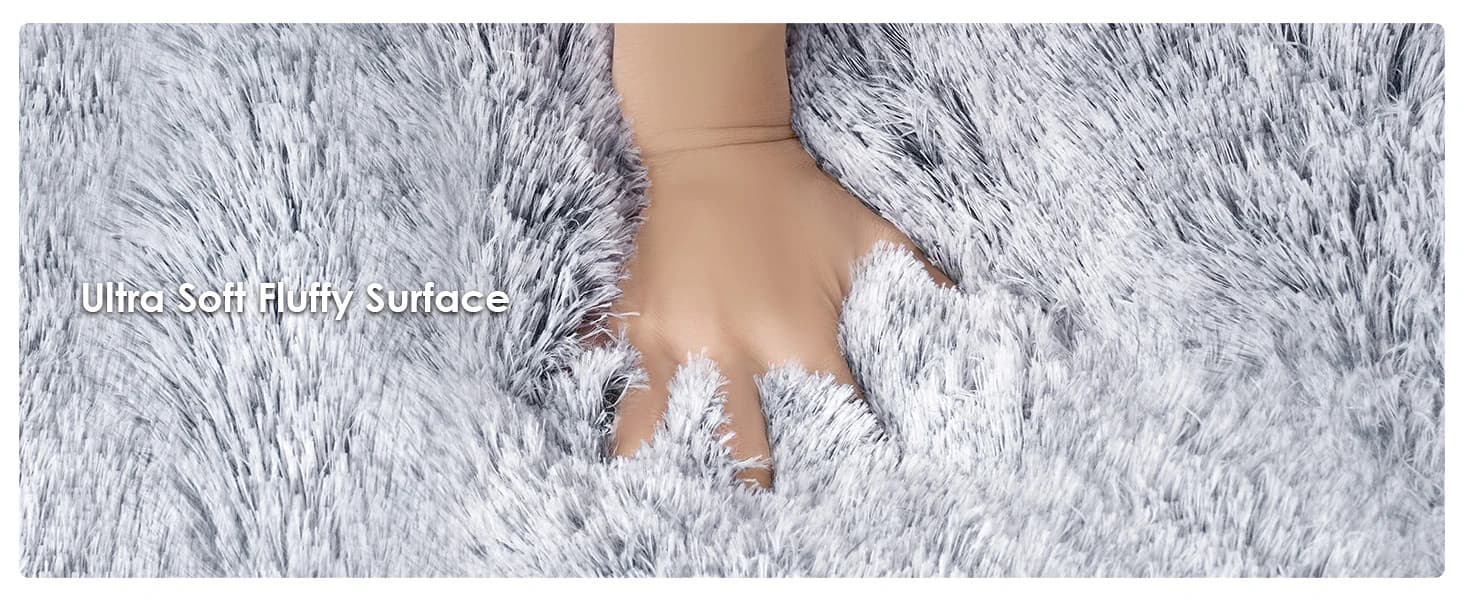 Fluffy Dog Crate Bed — Plush Extra Large Dog Pillow — product details