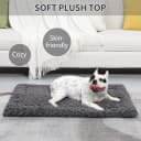 Washable Dog Bed Mat Medium Size Fluffy Pet Crate Pad — 36x23