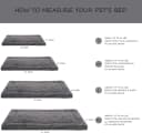 Washable Dog Bed Mat Medium Size Fluffy Pet Crate Pad — 36x23