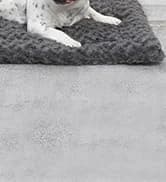 Washable Dog Bed Mat Medium Size Fluffy Pet Crate Pad — 36x23 — collection imagery