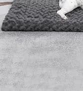Washable Dog Bed Mat Medium Size Fluffy Pet Crate Pad — 36x23 — collection imagery