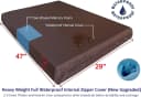 Extra Large Orthopedic Memory Foam Dog Bed for Large Dogs with Durable Waterproof Internal Case