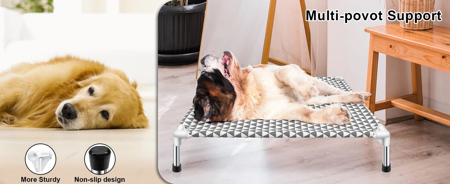 Elevated Outdoor Dog Bed — Medium Size — Why choose our elevated dog bed?