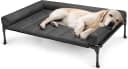 Outdoor Elevated Dog Bed with Waterproof Bolster Cushion