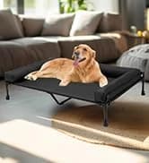Outdoor Elevated Dog Bed with Waterproof Bolster Cushion — collection imagery