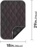 Washable Padded Crate Mats for Dogs — Gray