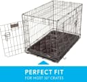 Washable Padded Crate Mats for Dogs — Gray