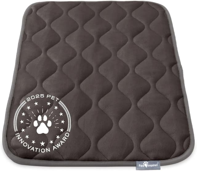 Washable Padded Crate Mats for Dogs — Gray
