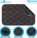 Washable Padded Crate Mats for Dogs — Gray