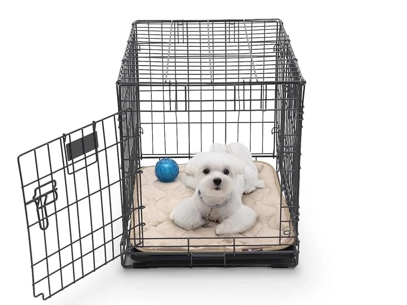 Washable Padded Crate Mats for Dogs — Gray — 24" x — 18" Washable Crate Mats