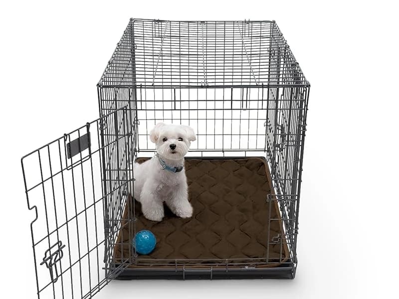 Washable Padded Crate Mats for Dogs — Gray — 24" x — 18" Washable Crate Mats