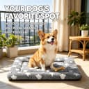 Dog Bed Mat – Soft and Comfortable Dog Kennel Pad for Crate – Durable Crate Bed & Mat for Dogs & Cats – Ideal
