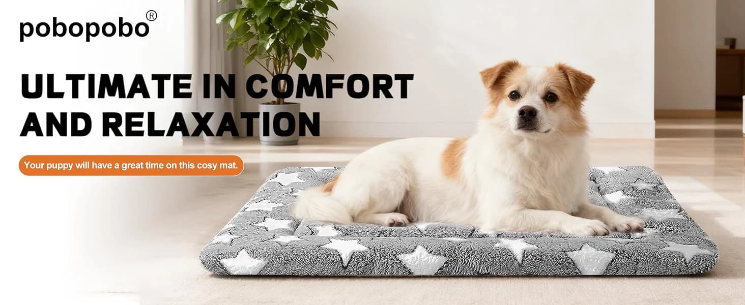 Dog Bed Mat – Soft and Comfortable Dog Kennel Pad for Crate – Durable Crate Bed & Mat for Dogs & Cats – Ideal — product details