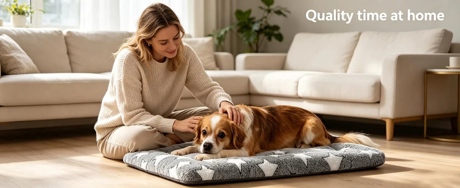 Dog Bed Mat – Soft and Comfortable Dog Kennel Pad for Crate – Durable Crate Bed & Mat for Dogs & Cats – Ideal — product details