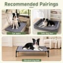 Outdoor Dog Crate Pad Bed — Reversible Waterproof Wipeable Kennel Mat