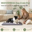Outdoor Dog Crate Pad Bed — Reversible Waterproof Wipeable Kennel Mat