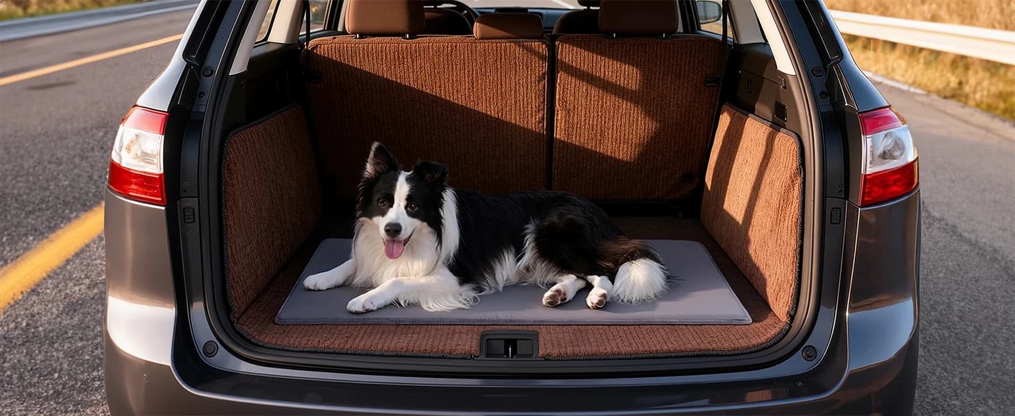 Outdoor Dog Crate Pad Bed — Reversible Waterproof Wipeable Kennel Mat — collection imagery