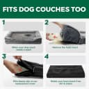Waterproof Dog Bed Cover Replacement Washable — Zipper Closure