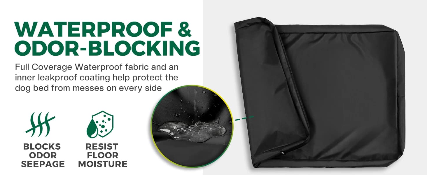 Waterproof Dog Bed Cover Replacement Washable — Zipper Closure — collection imagery