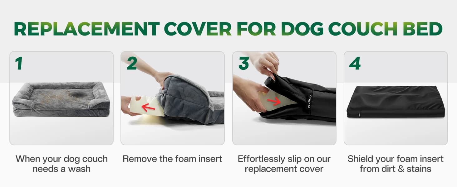 Waterproof Dog Bed Cover Replacement Washable — Zipper Closure — collection imagery