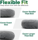Waterproof Dog Bed Cover Replacement — Fitted Sheet Washable