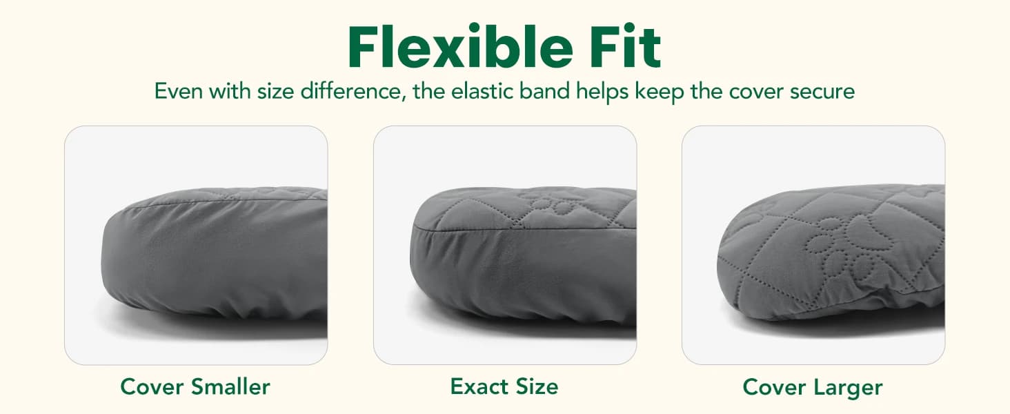 Waterproof Dog Bed Cover Replacement — Fitted Sheet Washable — product details