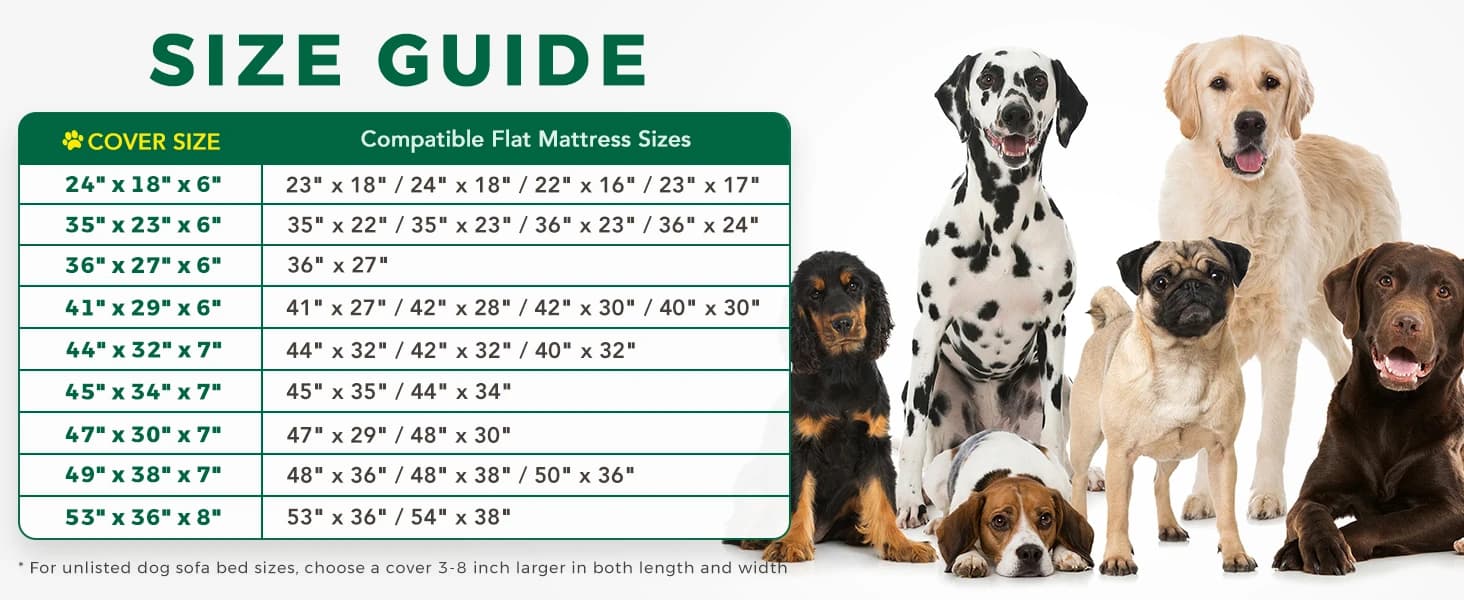 Waterproof Dog Bed Cover Replacement — Fitted Sheet Washable — collection imagery