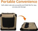 Portable Folding Soft Dog Crate — Double Door