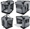 3-Door Soft Dog Crate with Bed and Carrying Bag (2-Year Warranty)