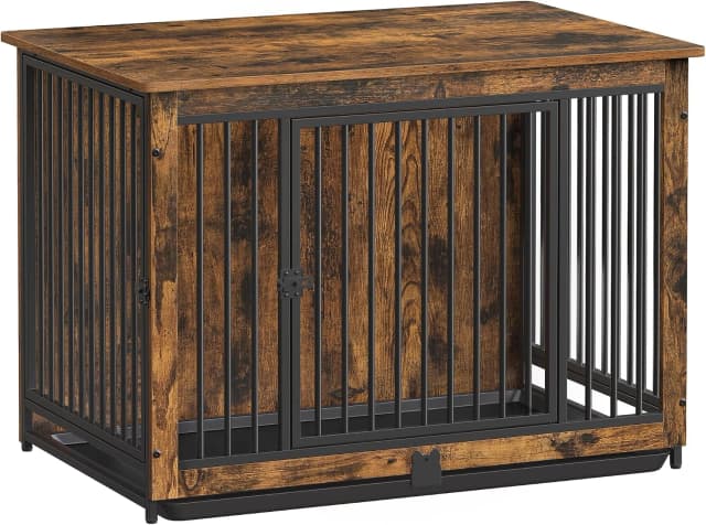 38" Dog Crate Furniture — Heavy-Duty Dog Kennel Side End Table