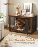 38" Dog Crate Furniture — Heavy-Duty Dog Kennel Side End Table