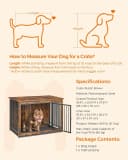 38" Dog Crate Furniture — Heavy-Duty Dog Kennel Side End Table