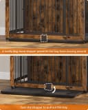38" Dog Crate Furniture — Heavy-Duty Dog Kennel Side End Table
