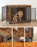 38" Dog Crate Furniture — Heavy-Duty Dog Kennel Side End Table