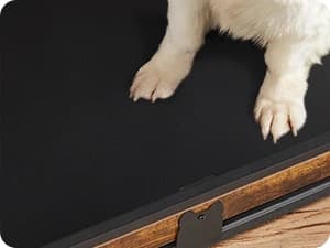 38" Dog Crate Furniture — Heavy-Duty Dog Kennel Side End Table — No Stuck Paws!