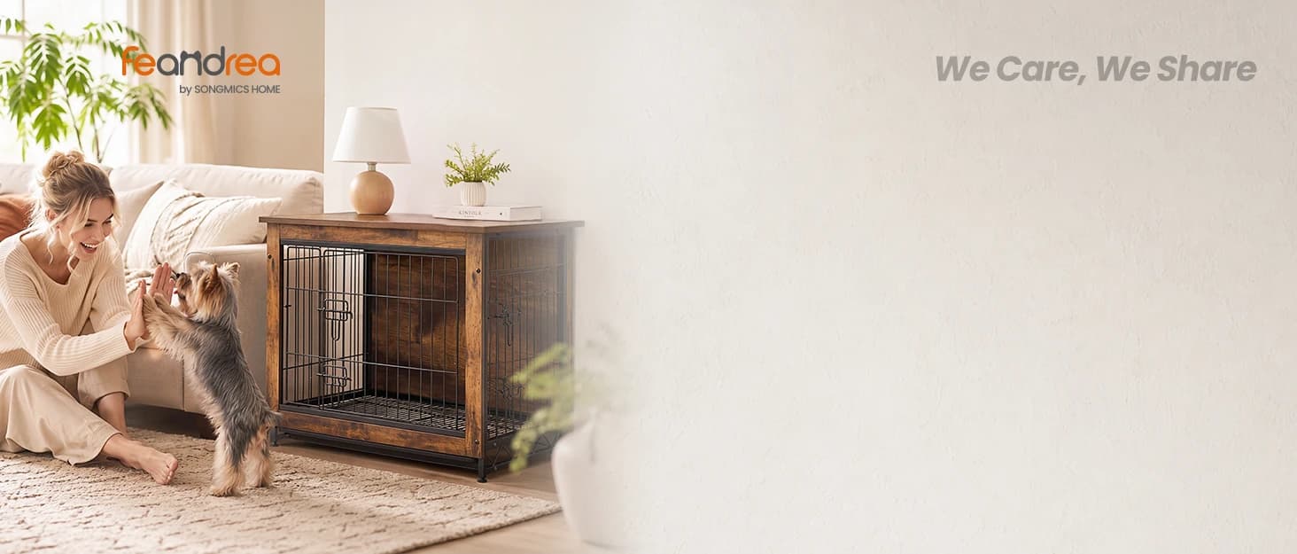 38" Dog Crate Furniture — Heavy-Duty Dog Kennel Side End Table — collection imagery